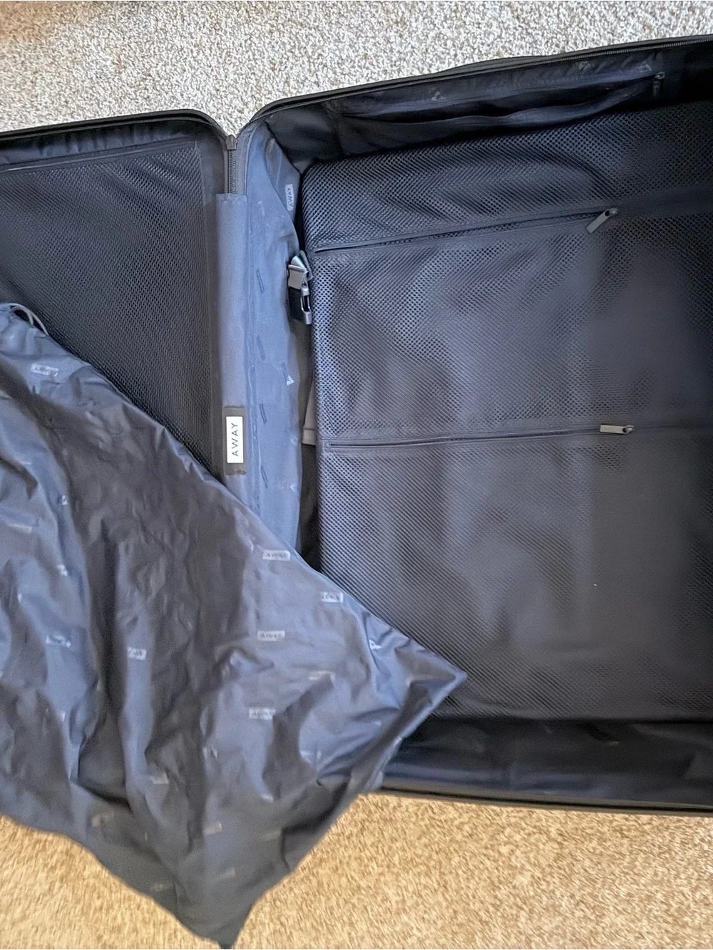 Away Olive Green Hard-Shell Spinner Luggage